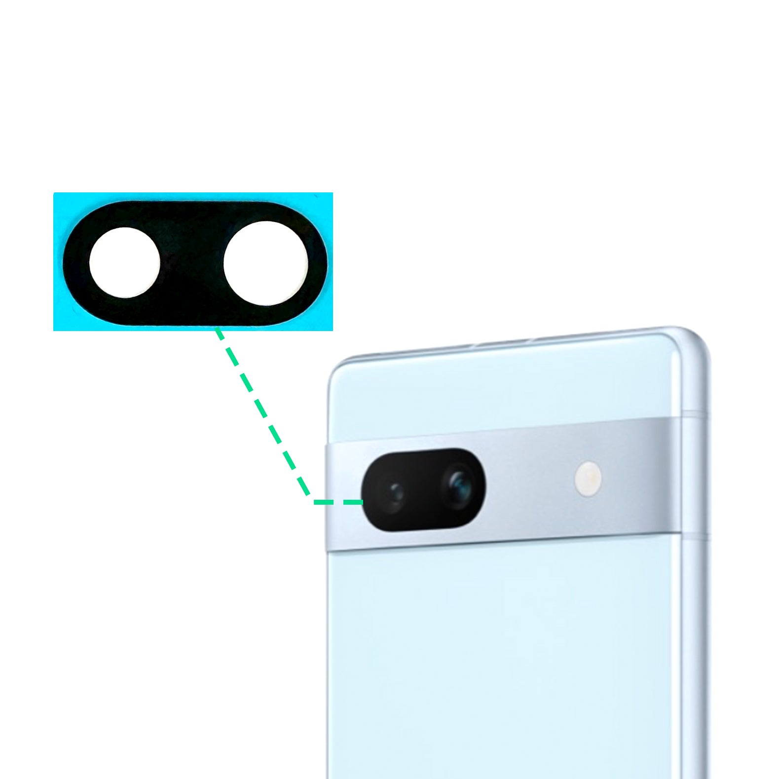 Google Pixel 7a Replacement Rear Camera Lens Glass - Fixo AU