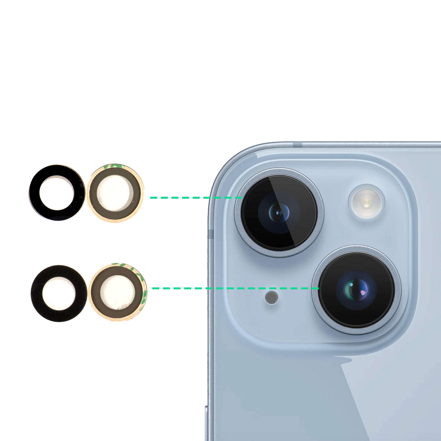 iPhone 14 Replacement Rear Camera Lens Glass Fixo Australia