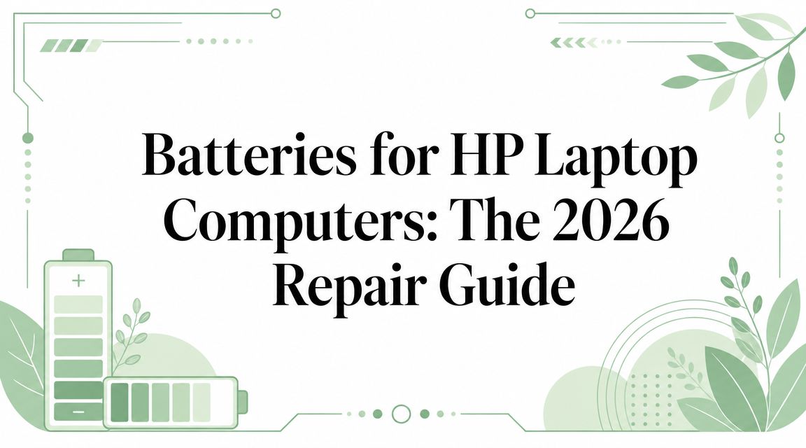 Batteries for HP Laptop Computers: The 2026 Repair Guide