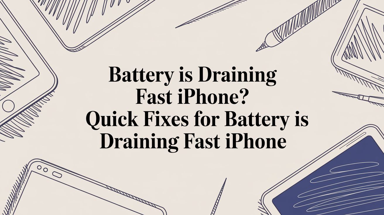 Why Your iPhone Battery Is Draining So Fast (and How to Fix It)