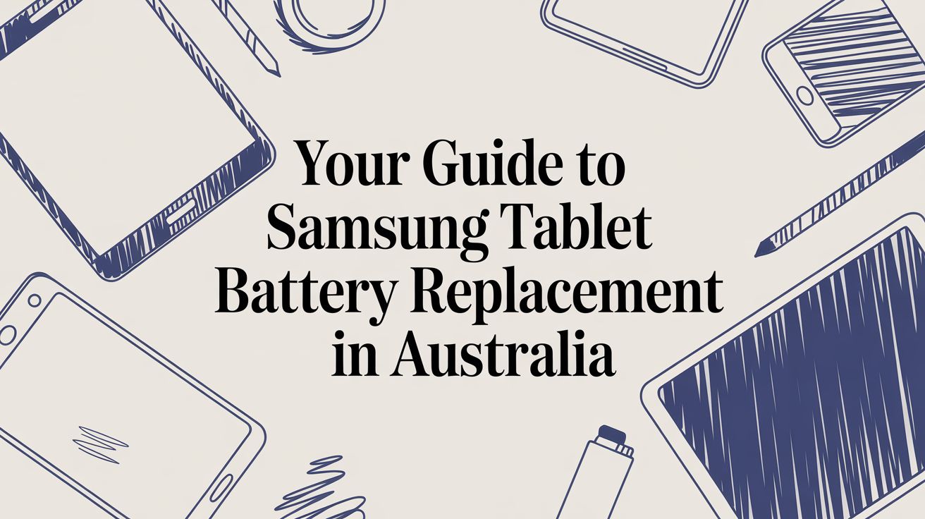 Your Guide to a Samsung Tablet Battery Replacement