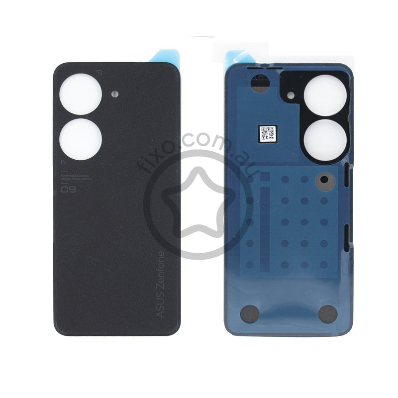Asus Zenfone 9 Replacement Back Glass Panel Midnight Black