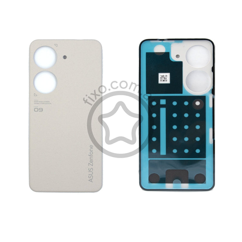 Asus Zenfone 9 Replacement Back Glass Panel Moonlight White