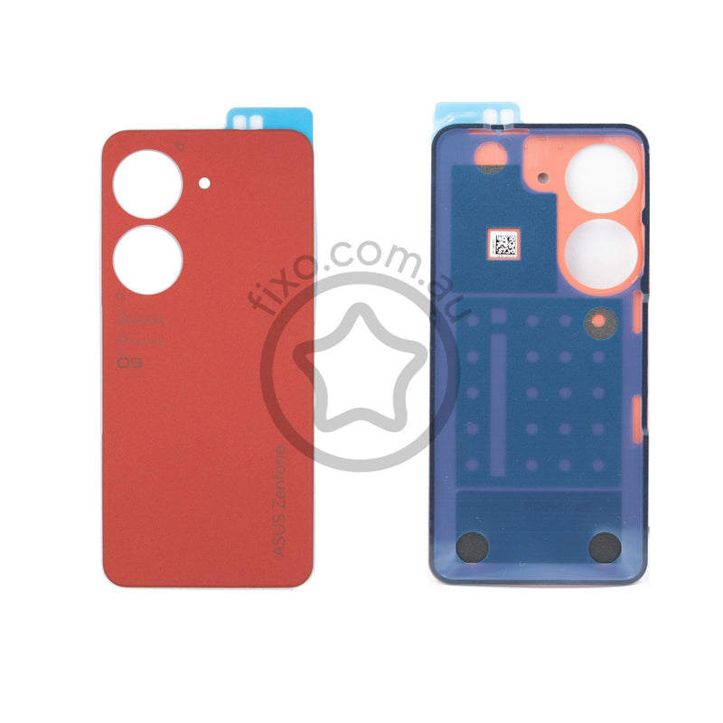 Asus Zenfone 9 Replacement Back Glass Panel Sunset Red