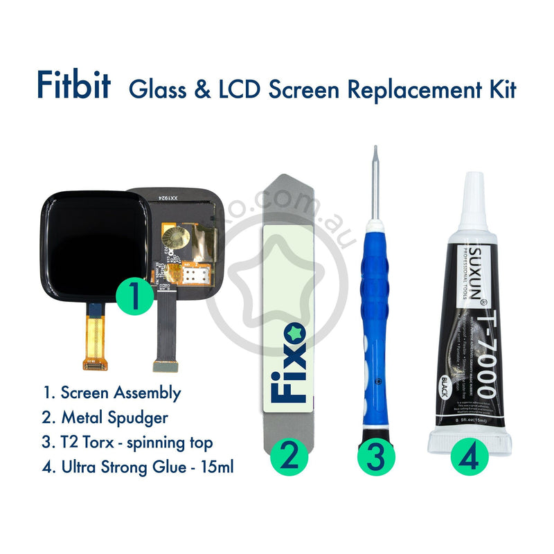 Fitbit Versa 2 (FB507) DIY Replacement Glass & Touch Screen Kit