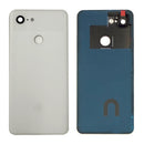 Google Pixel 3 Replacement Back/Battery Cover with Camera Lens, Bracket, and Flash - Clearly White