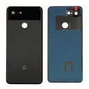Google Pixel 3 Replacement Back/Battery Cover with Camera Lens, Bracket, and Flash - Just Black