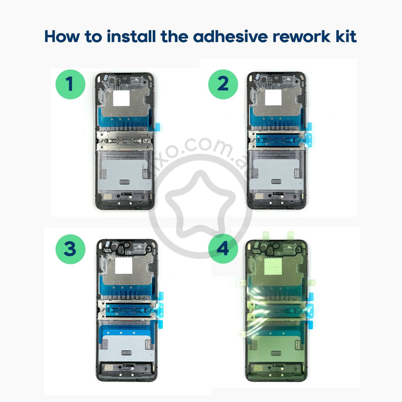 How to install the Samsung Galaxy Z Flip5 OLED Screen Display Rework Adhesive Kit