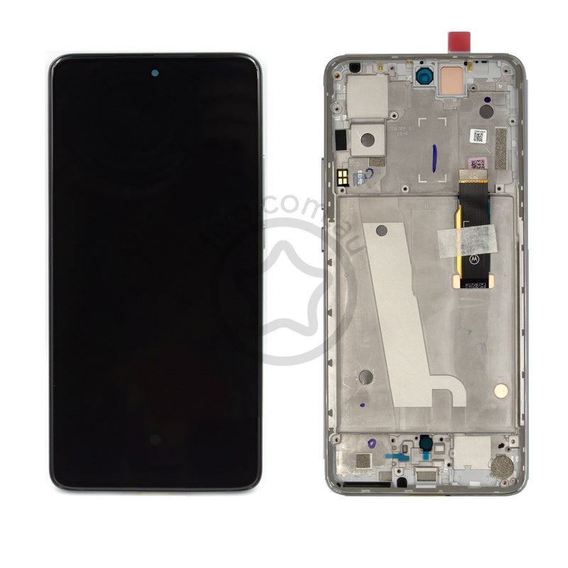 Motorola Edge 30 Replacement LCD Screen with Frame (Genuine) - Supermoon Silver