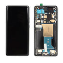 Motorola Edge 40 Pro Replacement LCD Screen with Frame (Genuine) - Interstellar Black