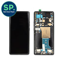 Motorola Edge 40 Pro Replacement LCD Screen with Frame (Genuine) - Interstellar Black