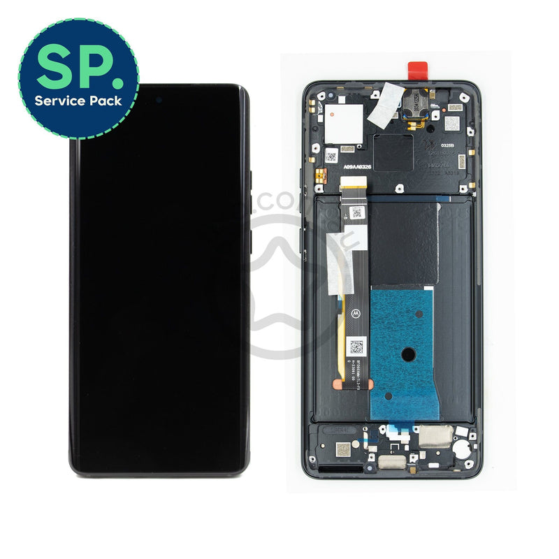 Motorola Moto Edge 40 Replacement LCD Screen with Frame (Service Pack) Eclipse Black