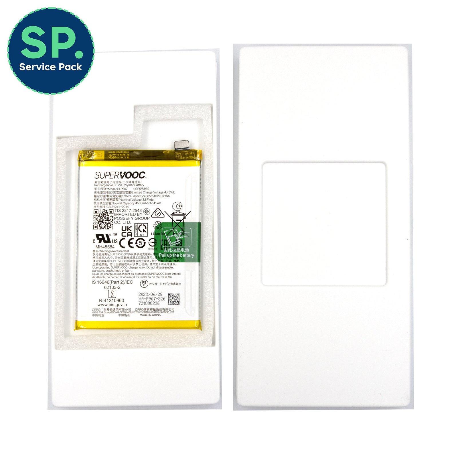 Oppo Reno7 4G CPH2363 Replacement Original Battery - Fixo