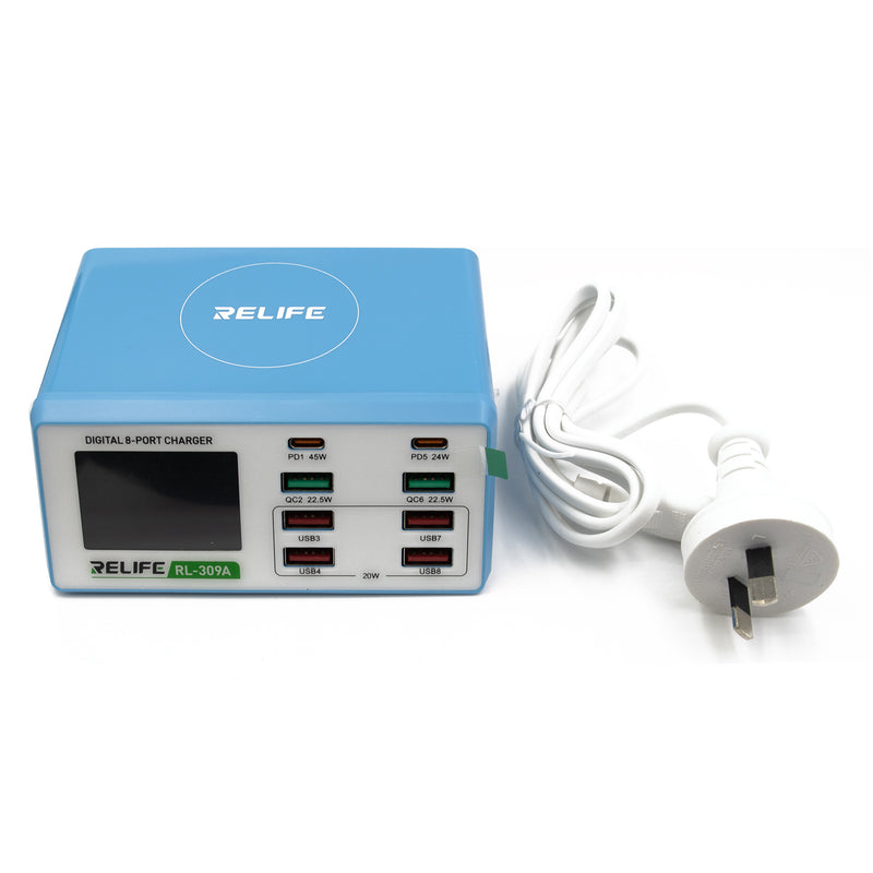 Digital 8-Port Charging Station – Relife RL-309A  100W High Power