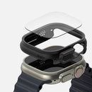 Apple Watch Ultra Tempered Glass Screen Protector with Slim Case - Matte Black