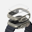Apple Watch Ultra Tempered Glass Screen Protector with Slim Case - Titanium Grey