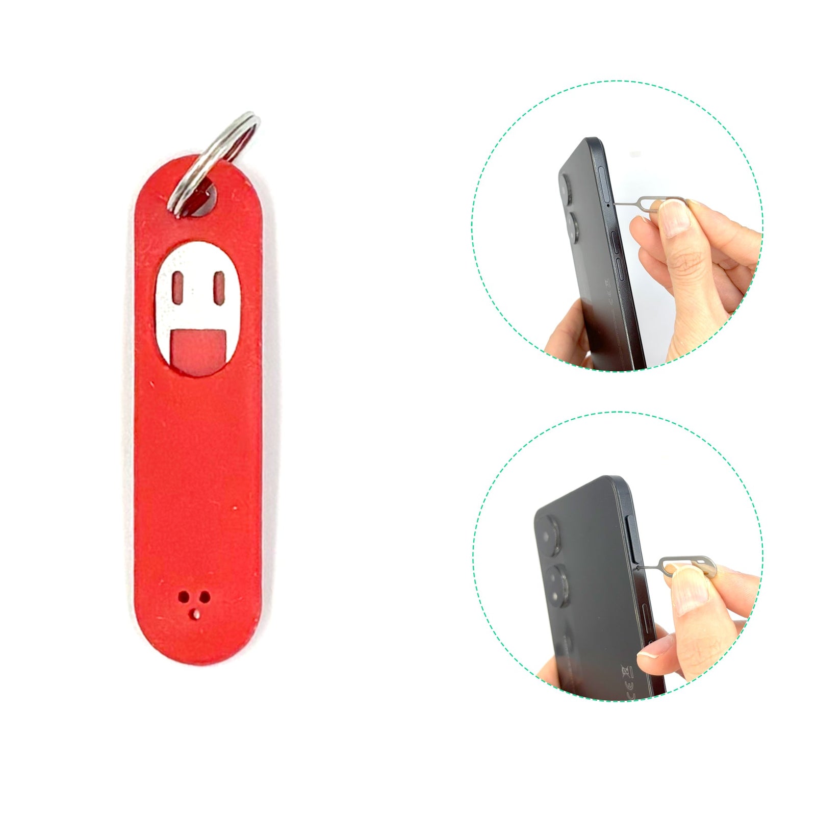 Mobile Phone SIM card eject tool - with key holder- Fixo Australia