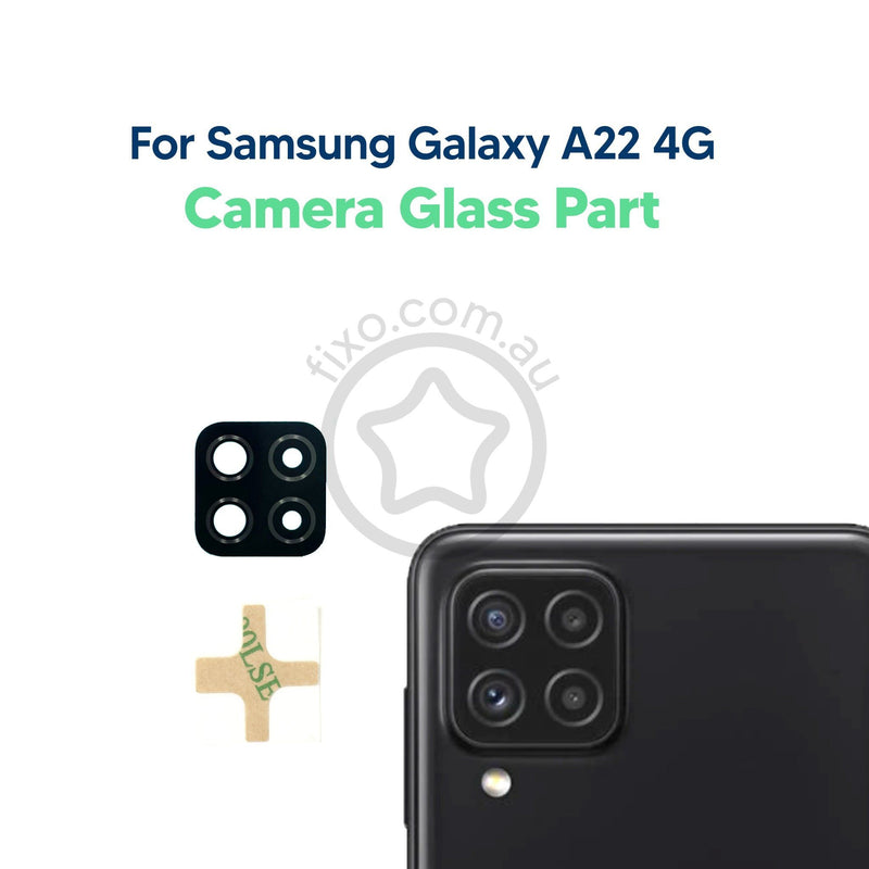 Samsung Galaxy A22 4G Replacement Rear Camera Lens Glass Black