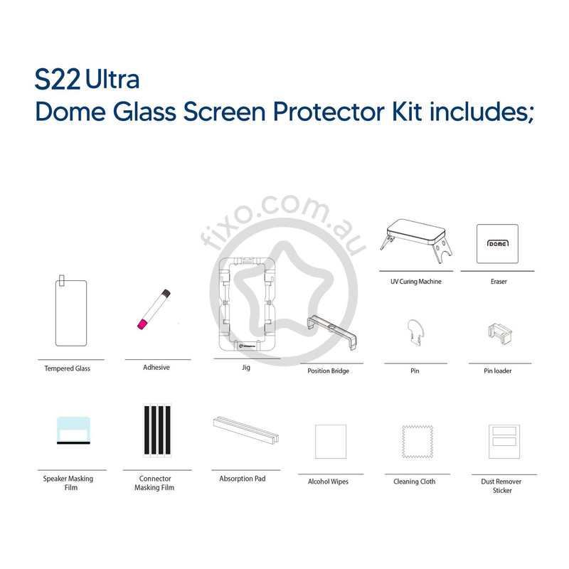 Samsung Galaxy S22 Ultra Ultimate Screen Protector by Dome Glass