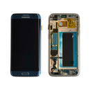 Samsung Galaxy S7 Edge Replacement LCD Screen with Frame - Coral Blue