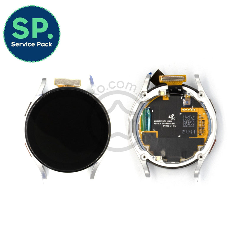 Samsung Galaxy Watch4 Replacement Genuine LCD Screen Touch Display with Frame Silver