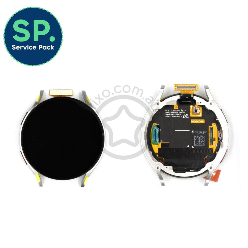 Samsung Galaxy Watch6 Replacement LCD Screen Touch Display with Frame Silver SM-R940