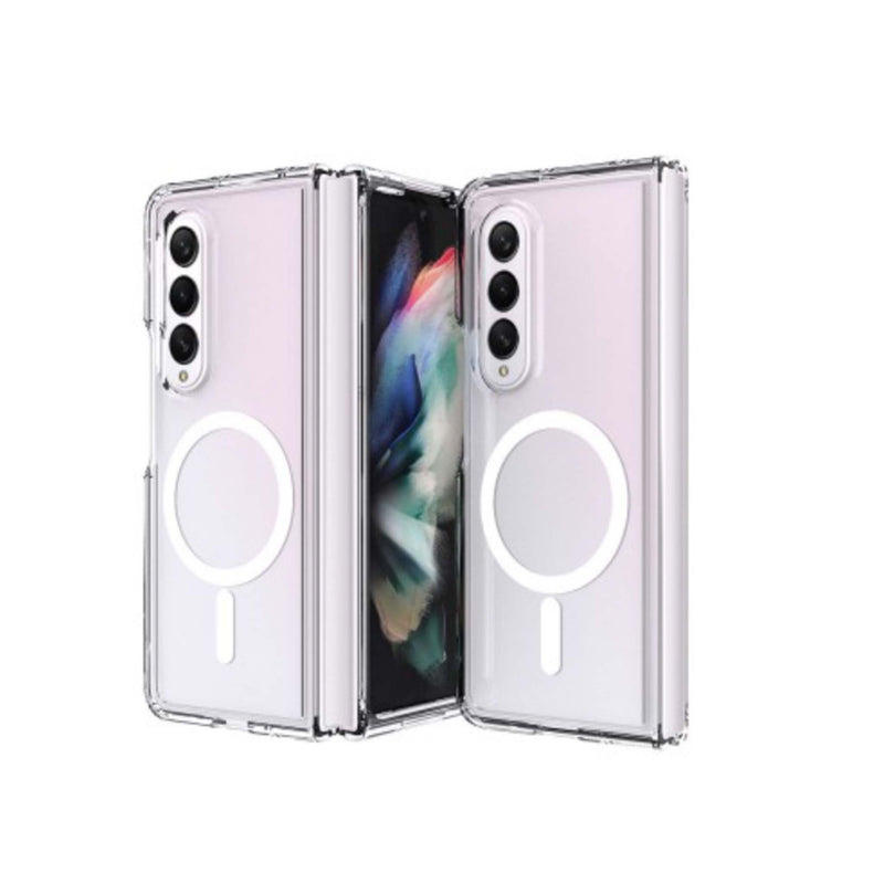 Samsung Galaxy Z Fold4 Clear Phone Case - Shockproof with MagSafe