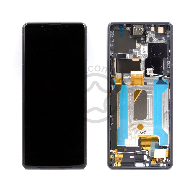 Sony Xperia 1 iii Replacement LCD / OLED Screen with Frame - Genuine Sony Service Pack Frosted Purple