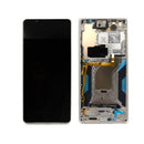 Sony Xperia 1 VI Replacement LCD Touch Screen Display with Frame - Platinum Silver