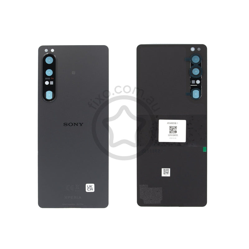 Sony Xperia 1 IV Replacement Rear Glass Panel + Camera Lens Black