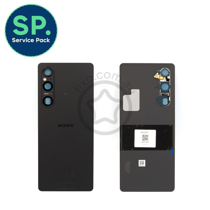 Sony Xperia 1 V Replacement Rear Glass Panel + Camera Lens - Black