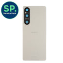 Sony Xperia 1 V Replacement Rear Glass Panel + Camera Lens - Platinum Silver