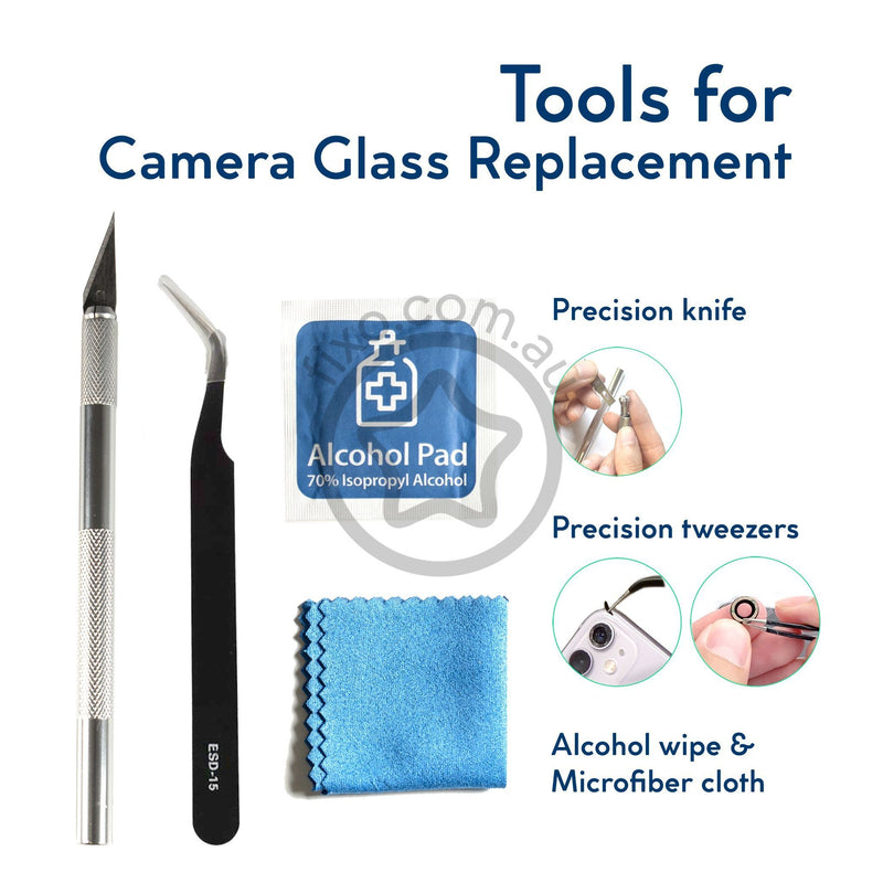 Samsung Galaxy S21 Replacement Rear Camera Lens Glass Toolkit
