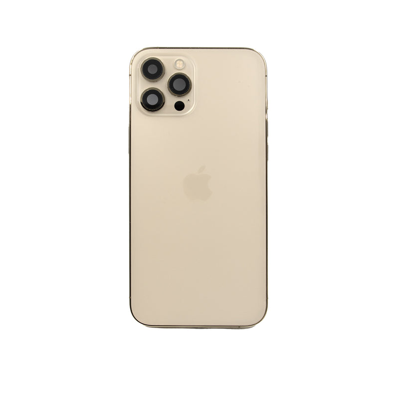 iPhone 12 Pro Max Replacement Glass & Stainless Steel Housing Frame - Gold