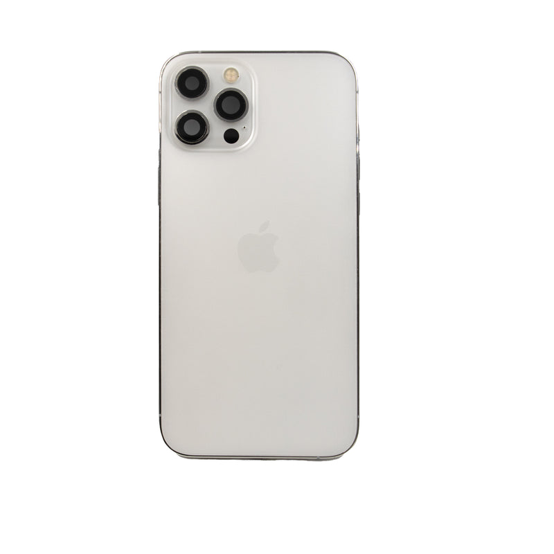 iPhone 12 Pro Max Replacement Glass & Stainless Steel Housing Frame - Silver