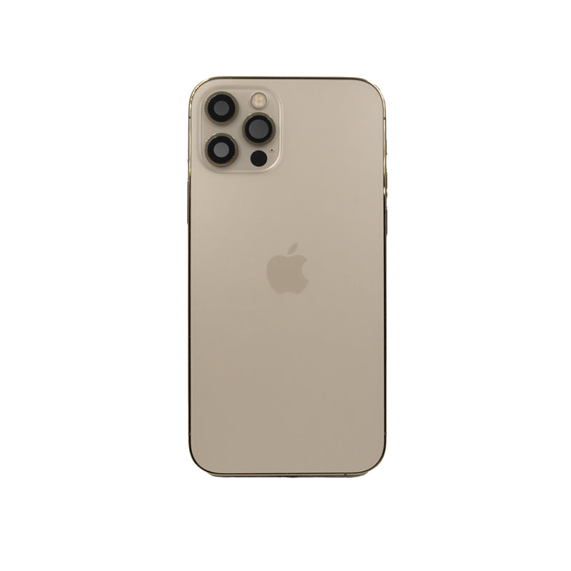 iPhone 12 Pro Replacement Glass & Stainless Steel Housing Frame - Gold