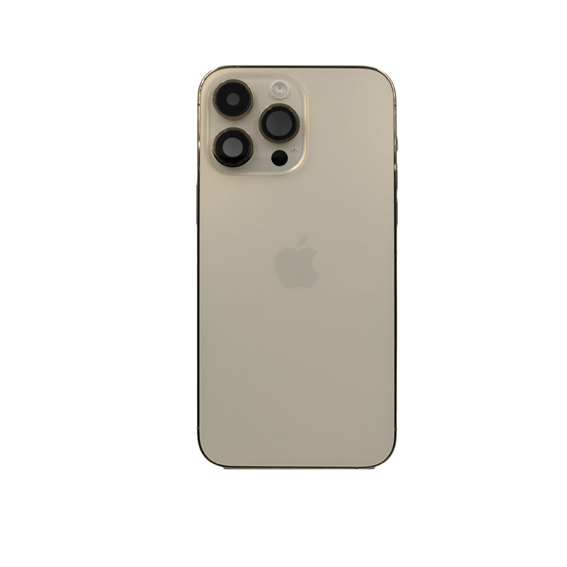 iPhone 14 Pro Max Replacement Glass & Stainless Steel Housing Frame - Gold