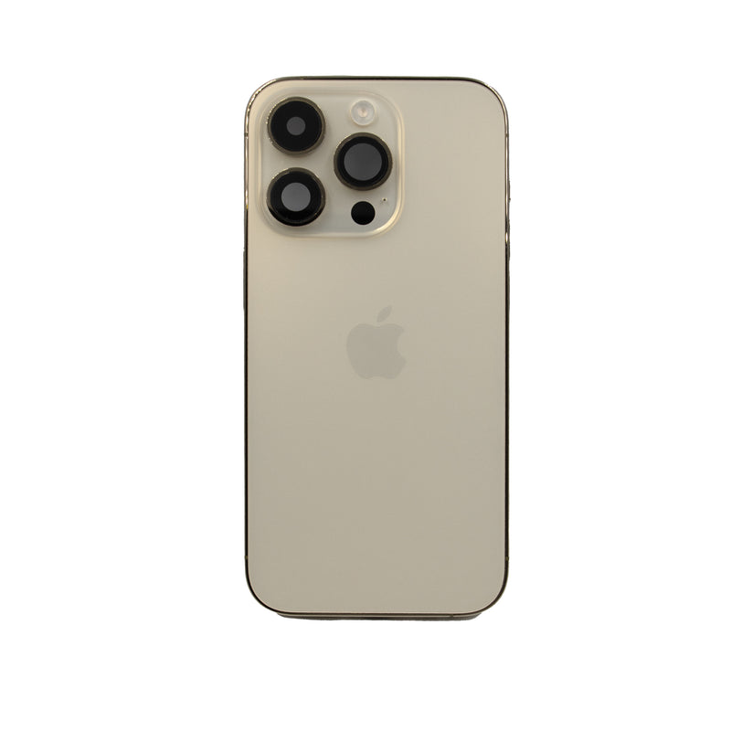 iPhone 14 Pro Replacement Glass & Stainless Steel Housing Frame - Gold