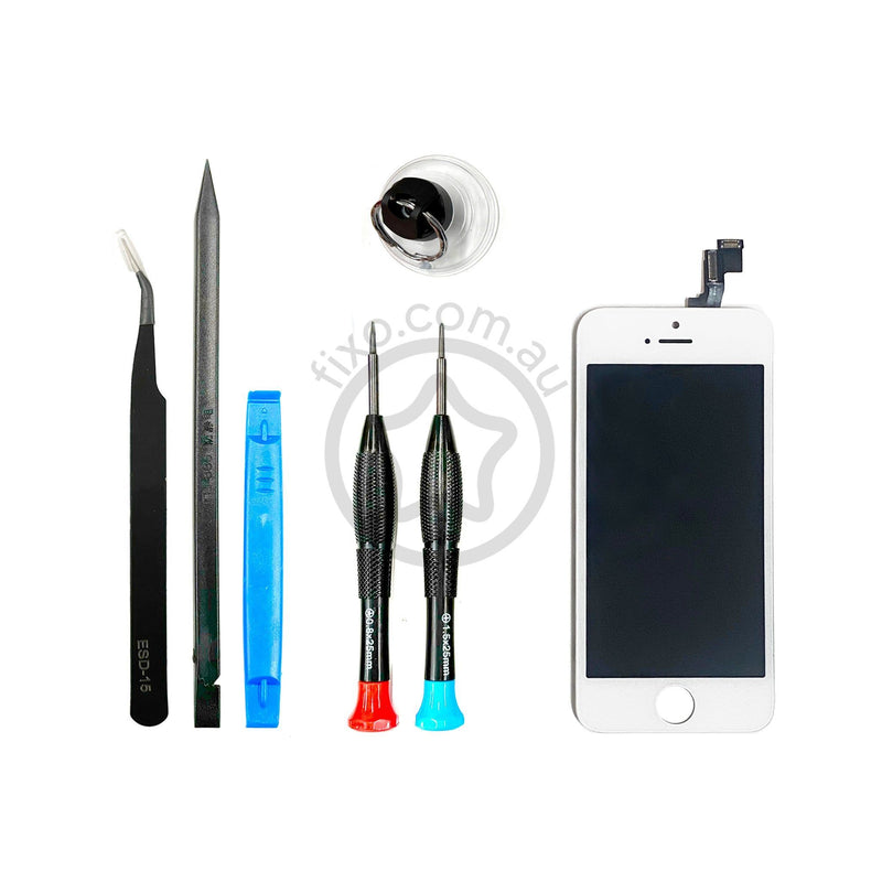 For iPhone 5S DIY LCD Screen Repair Kit - Silver