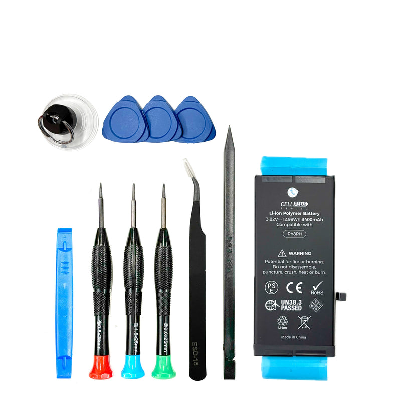 iPhone 8 Plus DIY Battery Replacement Kit (High Capacity + Tools)