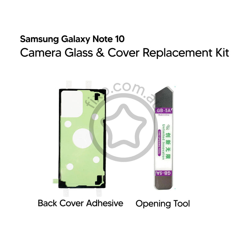 Samsung Galaxy Note 10 Rear Camera Glass Lens Cover with Bracket DIY Replacement Kit