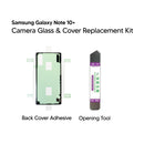 Samsung Galaxy Note 10 Plus Rear Camera Glass with Bracket DIY Replacement Kit
