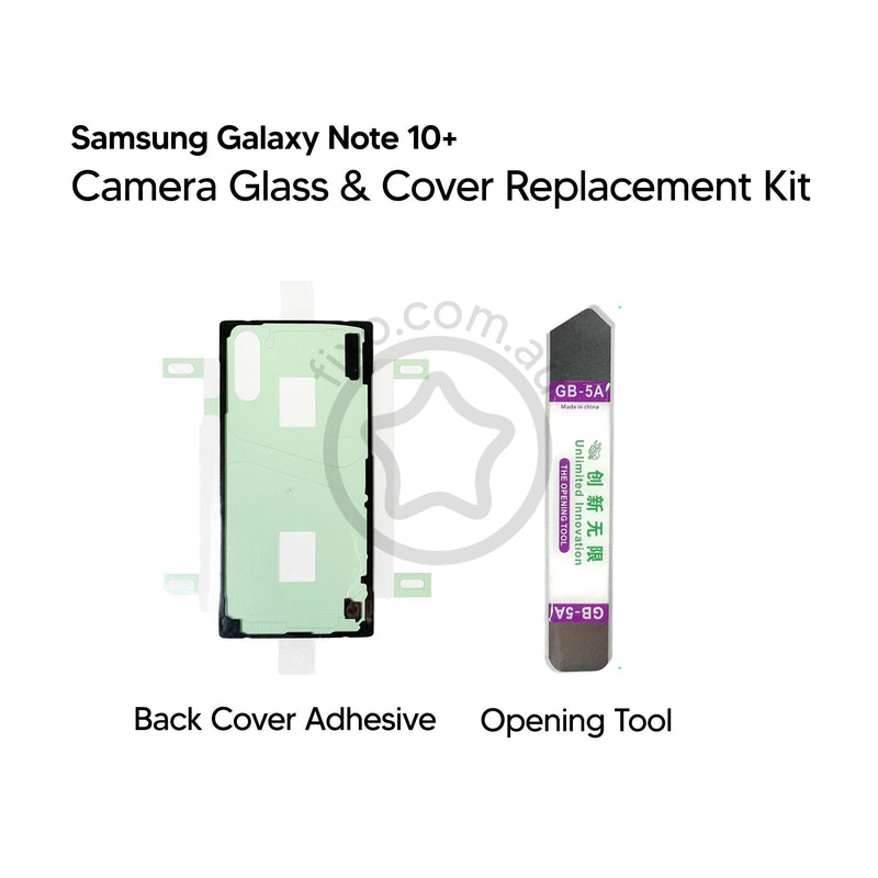 Samsung Galaxy Note 10 Plus Rear Camera Glass with Bracket DIY Replacement Kit