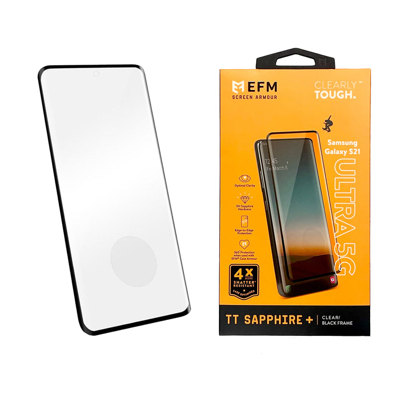 Samsung Galaxy S21 Ultra Glass Screen Protector Installation Kit - EFM TT Sapphire+