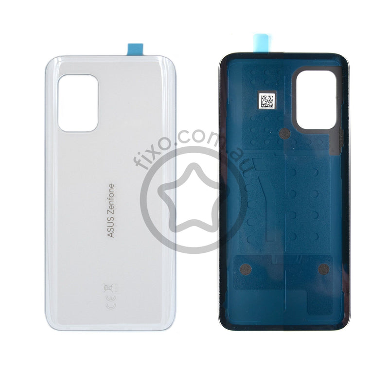 Asus Zenfone 8 Replacement Back Glass Panel Moonlight White