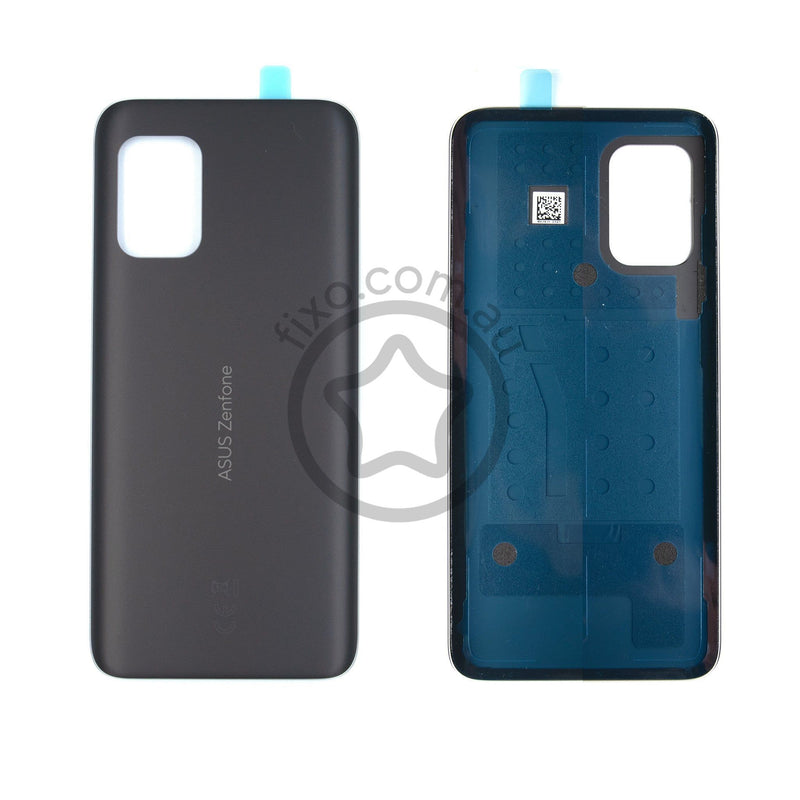 Asus Zenfone 8 Replacement Back Glass Panel Obsidian Black