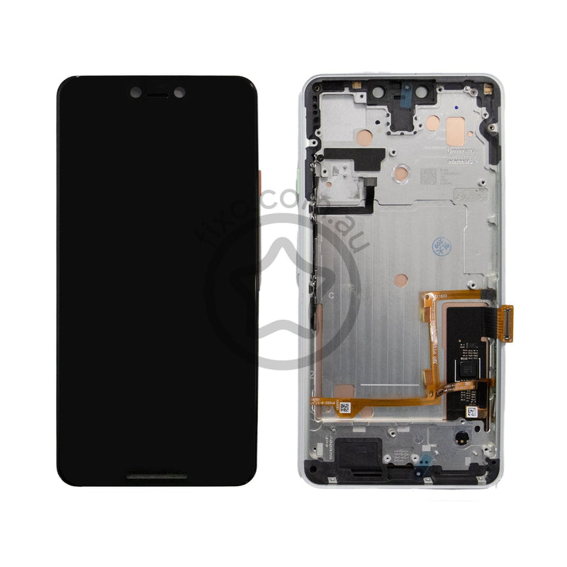 Google Pixel 3 XL Replacement OLED Screen with Frame in White