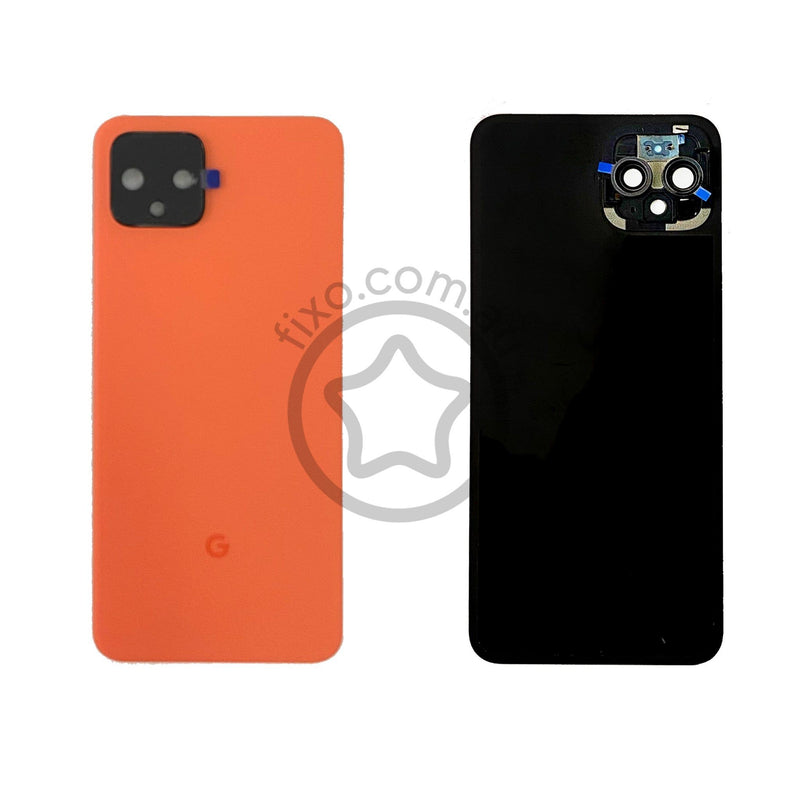 Google Pixel 4 Replacement Back Cover / Rear Glass Panel Orange