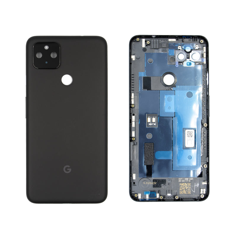 Google Pixel 4a 5G Replacement Plastic Back Cover Housing in Just Black