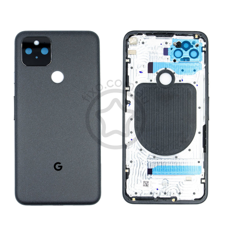 Google Pixel 5 Replacement Plastic Back Cover Housing in Just Black